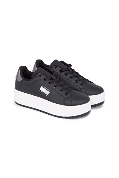 Tommy Hilfiger Siyah - Beyaz Kadın Sneaker EN0EN02711TRH