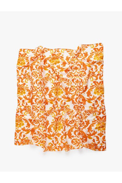 Koton Floral Patterned Square Shawl