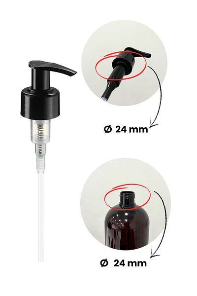 homence 24mm Double Replacement Soap Pump Set - 2 Pcs