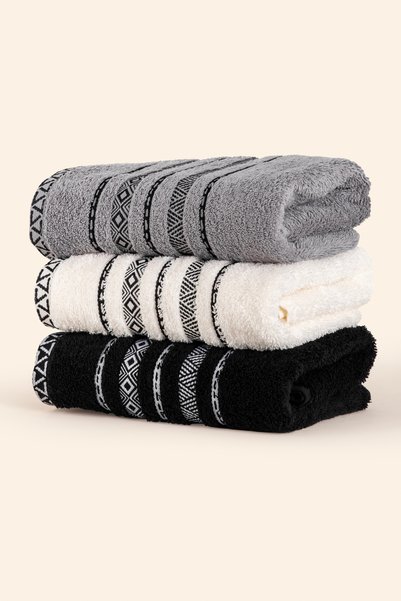 EIFIN Logna 100% Pure Cotton Extra Soft Hand Face Kitchen and Bath Towel (50x90)