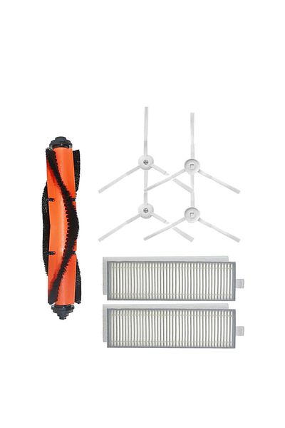 Roborge مجموعة قطع غيار متوافقة مع مكنسة كهربائية روبوتية Xiaomi Vacuum Mop 2in1 Essential (MJSTG1) مكونة من 7 قطع