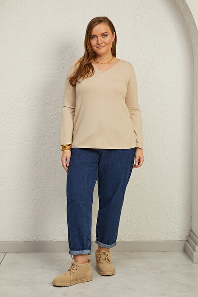 Büyük Moda Back Lace Detailed T-Shirt