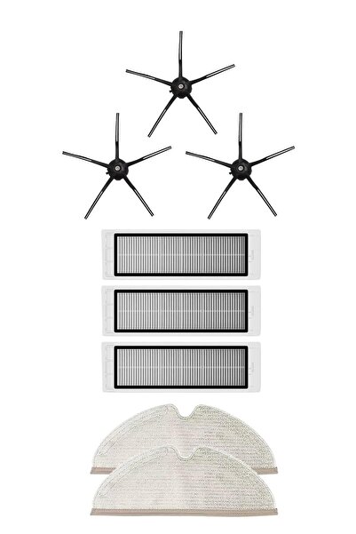 Roborge Σετ ανταλλακτικών 8 τεμαχίων συμβατό με ρομπότ ηλεκτρική σκούπα Roborock S5 Max
