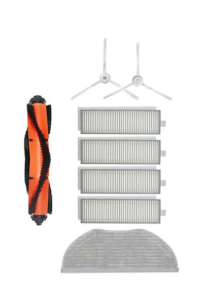 Roborge مجموعة قطع غيار متوافقة مع مكنسة كهربائية روبوتية Xiaomi Vacuum Mop 2in1 Essential (MJSTG1) مكونة من 8 قطع