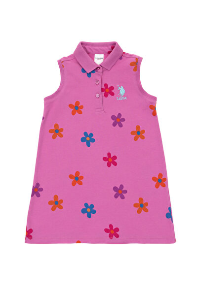 U.S. Polo Assn. Kız Bebek Menekşe Örme Elbise 50289014-VR037