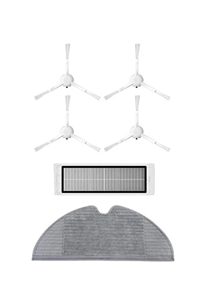 Roborge Σετ ανταλλακτικών 6 τεμαχίων συμβατό με ρομποτική ηλεκτρική σκούπα Xiaomi Vacuum Mop 2c (XMSTJQR2C)