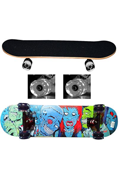 AVESSA Işıklı Silikon Teker Kaykay No:3