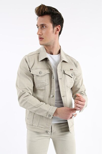 WKM Ανδρικό τζιν μπουφάν με διπλή εφαρμογή