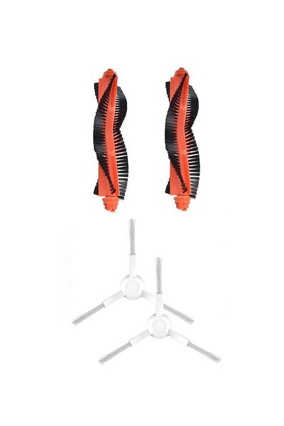 Roborge Xiaomi Vacuum Mop 2S - مكنسة كهربائية روبوتية، مجموعة قطع غيار مكونة من 4 قطع (XMSTJQR2S)