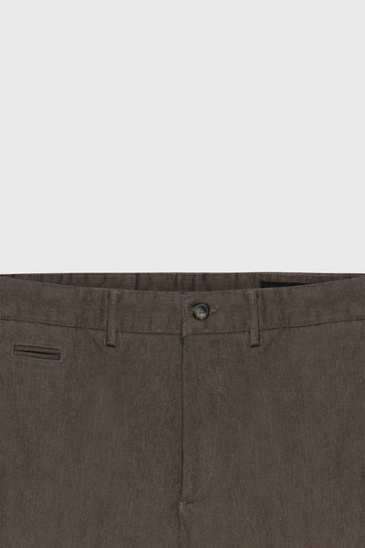 ALTINYILDIZ CLASSICS Comfort Fit Relaxed Cut Βαμβακερό ελαστικό διαγώνιο μοτίβο πλαϊνή τσέπη Casual ανοιχτό καφέ παντελόνι