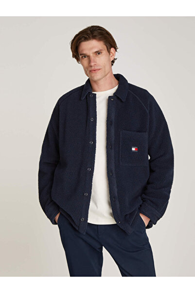 Tommy Hilfiger Ανδρικό Καθημερινό Φλις Πουκάμισο με Σήμα L