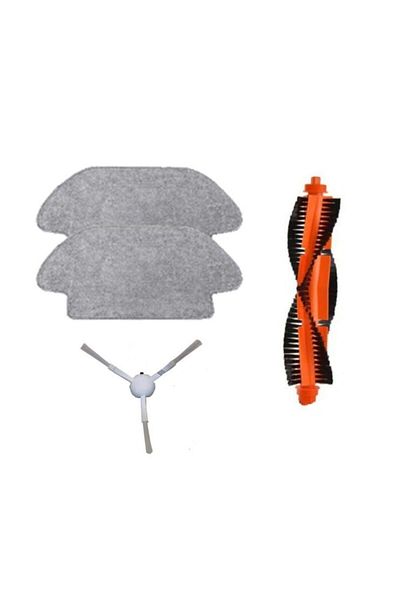 Roborge Xiaomi Vacuum Mop 2S - مكنسة كهربائية روبوتية، مجموعة قطع غيار مكونة من 4 قطع (XMSTJQR2S)