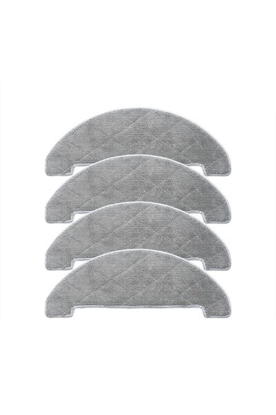 Roborge Set de 4 cârpe de mop compatibile cu aspiratorul robot Lydsto R1D - Set de piese de schimb