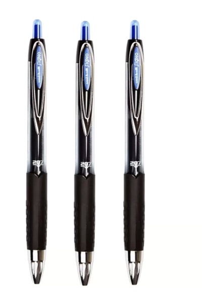 UNİ-BALL UNİBALL SİGNO 207 ( 1.0 ) MEKANİK JEL KALEM MAVİ ( Üç Adet )