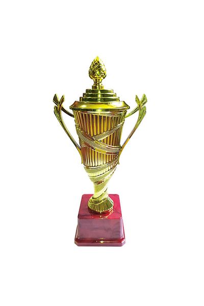 AVESSA 586-80c Kupa Kapaklı Kırmızı Zemin 25 Cm