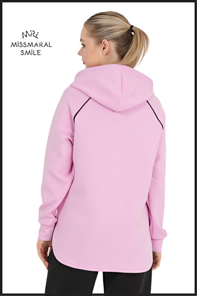 missmaral Women's Tracksuit Top Lila Scuba Hooded Raglan Sleeve Active Sports Sweatshirt