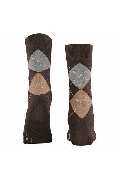 Burlington Damen Socken MARYLEBONE - Kurzstrumpf, Rautenmuster, Onesize