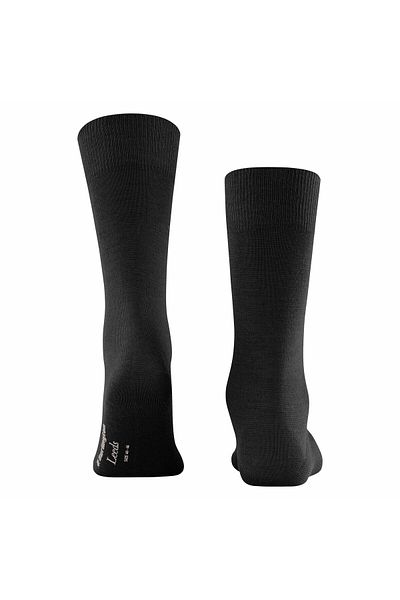 Burlington Herren Socken LEEDS - Schurwolle, Logo, Uni, Einheitsgröße, 40-46