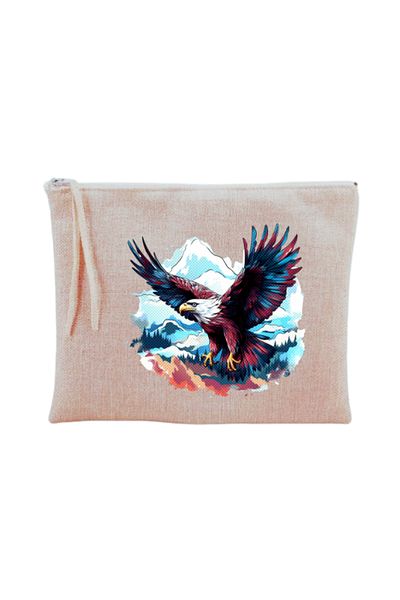lili hediyelik Τσάντα μακιγιάζ με στάμπα Eagle