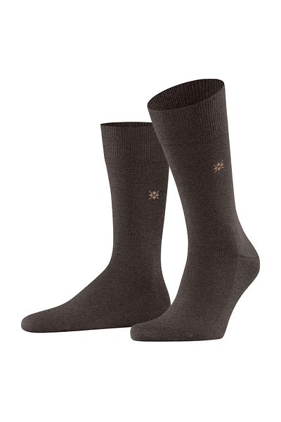 Burlington Herren Socken LEEDS – Schurwolle, Logo, Uni, Einheitsgröße, 40–46