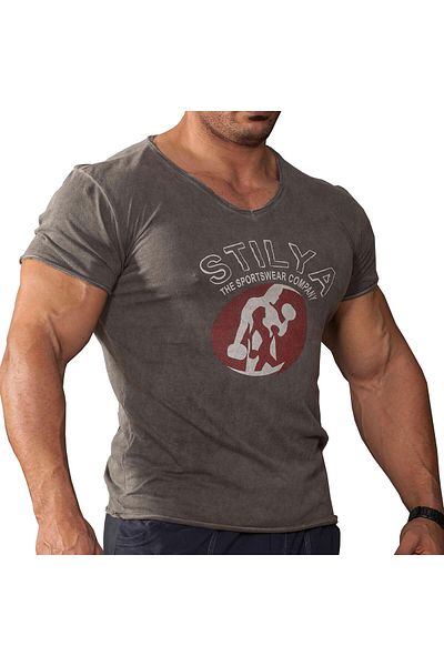 Big Sam Stilya 2869 - Slim Fit Washable Vintage T-Shirt