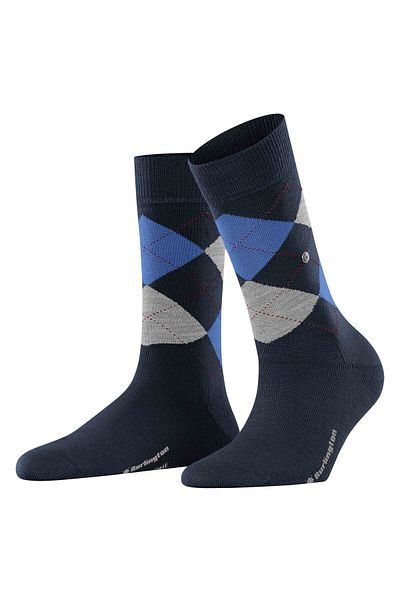 Burlington Damen Socken MARYLEBONE - Kurzstrumpf, Rautenmuster, Onesize