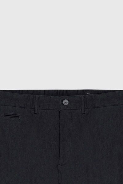 ALTINYILDIZ CLASSICS Comfort Fit Relaxed Cut Βαμβακερό ελαστικό διαγώνιο μοτίβο πλαϊνή τσέπη Casual Navy παντελόνι