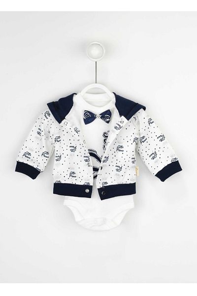 BABYCİM Hooded Triple Bodysuit Set