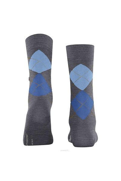Burlington Damen Socken MARYLEBONE - Kurzstrumpf, Rautenmuster, Onesize
