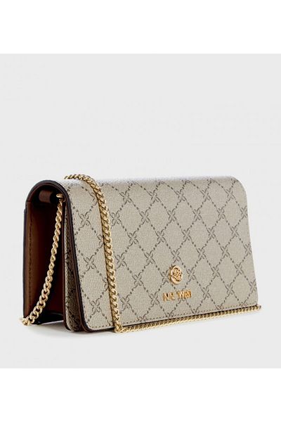 Nine West Women's Beige Lockup 9 Slg Phone Case Orgnzr Wallet