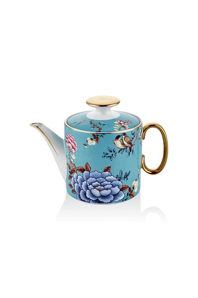LAMEDORE Teapot Floral Blue Porcelain Teapot Teapot
