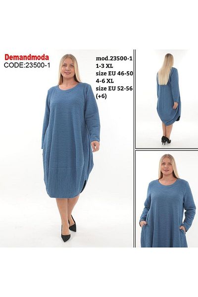 lovedrobe Zp 23500 Dress - 23Kis Blue, Size 54