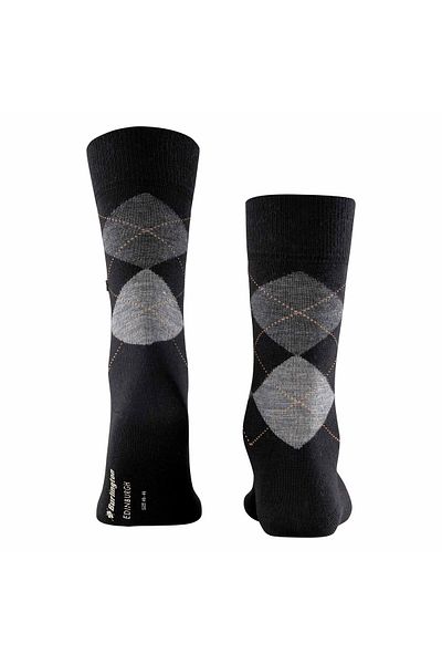 Burlington Herren Socken EDINBURGH – Rautenmuster, Rautenmuster, Clip, Einheitsgröße, 40–46