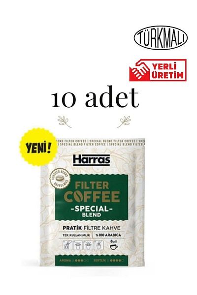Harras 8g X 10 Pack - Disposable Filter Coffee