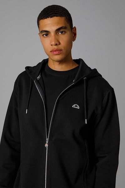 Ellesse Мъжки суитшърт - с цип и качулка, EM208-BK