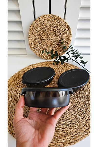 GULHANILE 200 ml Silicone Lid Bonbon 3-Piece Nutrition Storage Set