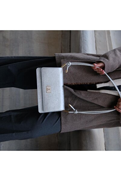 Aron Atelier Elise Gümüş Rengi Kadın Omuz Çantası