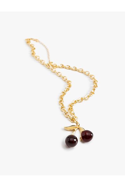 Koton Cherry Necklace with Chain