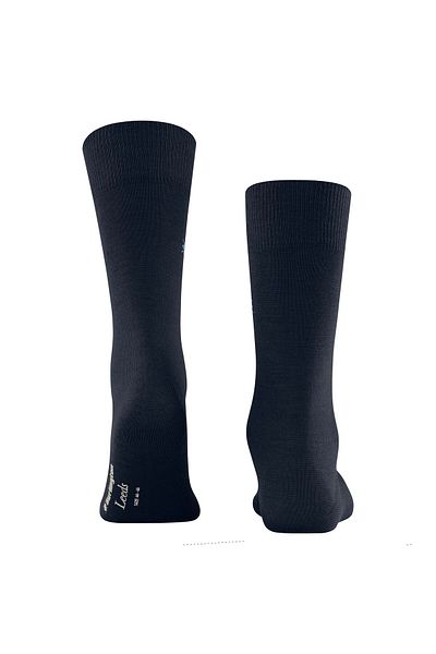 Burlington Herren Socken LEEDS - Schurwolle, Logo, Uni, Einheitsgröße, 40-46