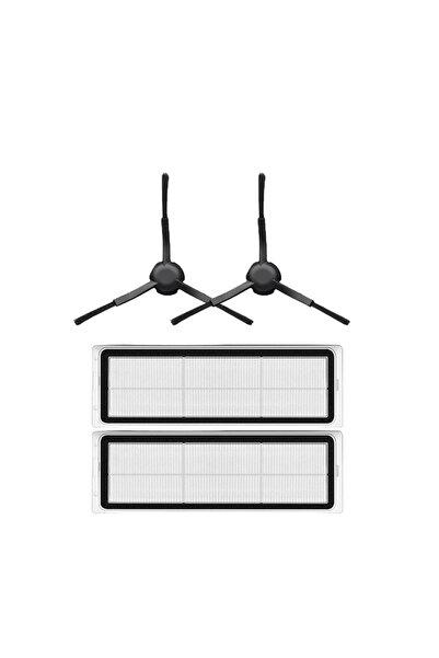 Roborge مجموعة من 4 قطع غيار متوافقة مع مكنسة كهربائية روبوتية Dreame D10S Plus