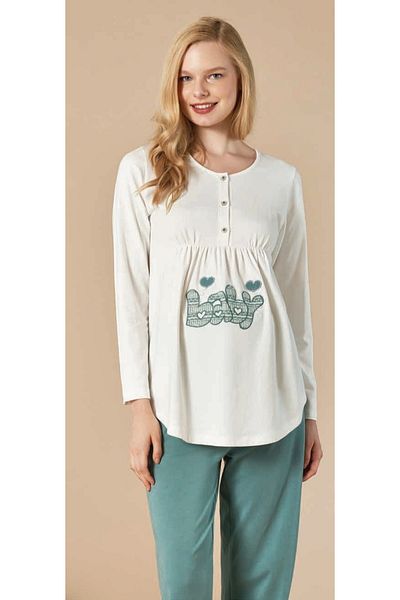 Feyza Women's Pregnant 2024 New Season Maternity Knitwear 3-Piece Set