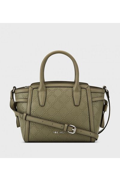 Nine West Women's Dark Green Kyler Small Satchel Bag Bag
