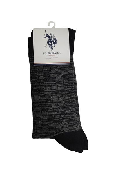 U.S. Polo Assn. Комплект от 2 мъжки чорапи Prak в тъмносин цвят