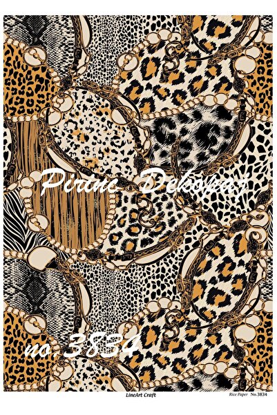 LİNEART Lineart Pirinç Dekopaj Kağıdı No:L3834- 29x42cm
