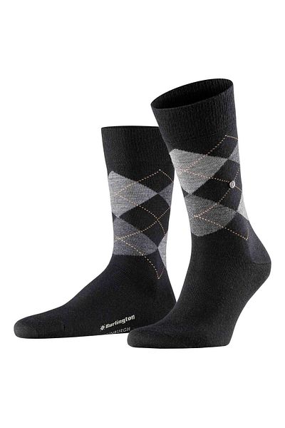 Burlington Herren Socken EDINBURGH – Rautenmuster, Rautenmuster, Clip, Einheitsgröße, 40–46