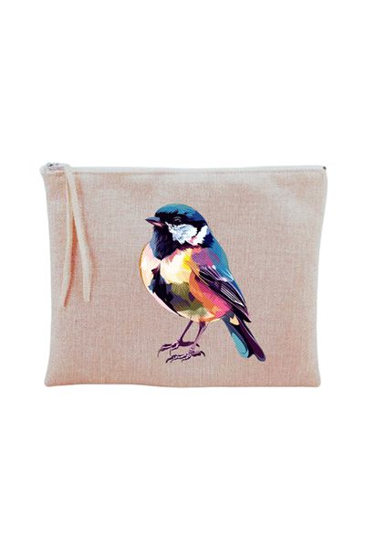 lili hediyelik Μοντέρνα τσάντα μακιγιάζ με στάμπα Bird