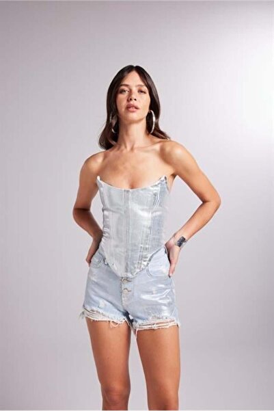 Markano Glossy Büstiyer Mavi