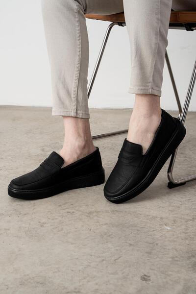 L.A Polo Men's Casual Black Color Loafers
