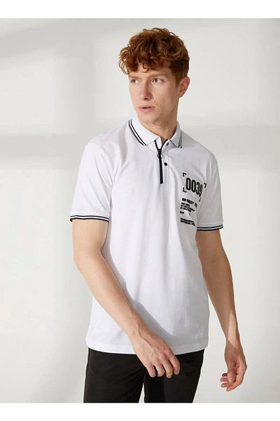 GMG FIRENZE Polo Neck 100% Cotton Slim Fit Men's T-Shirt