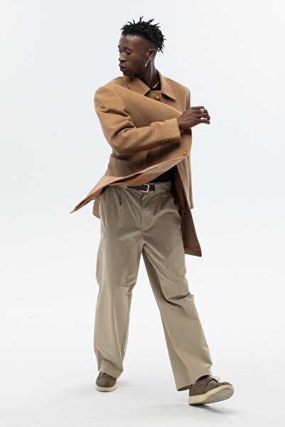 ABOUT US Men's Standard Fit Kaşe Coat # 4340